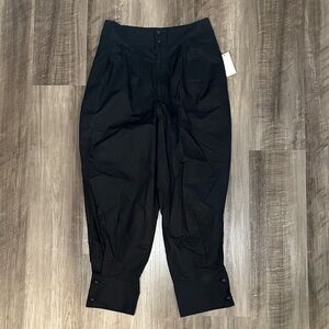 Joie Lyla Button Cuff Crop Cotton Pants - 6